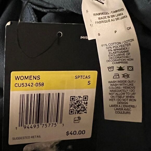 Nike Sportswear Essential Women's Teal Floral 7/8 Mid-Rise Leggings Small NWT - Picture 6 of 7